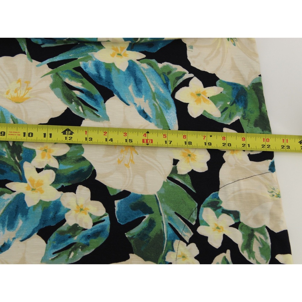 J. Jill Halter Maxi Dress Size L Sleeveless Tropical Floral Pockets Stretchy - Picture 9 of 14